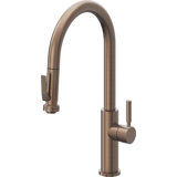 Corsano Contemporary Pull Down Kitchen Faucet with Squeeze Sprayer High Arc Spout and ST Series Handle