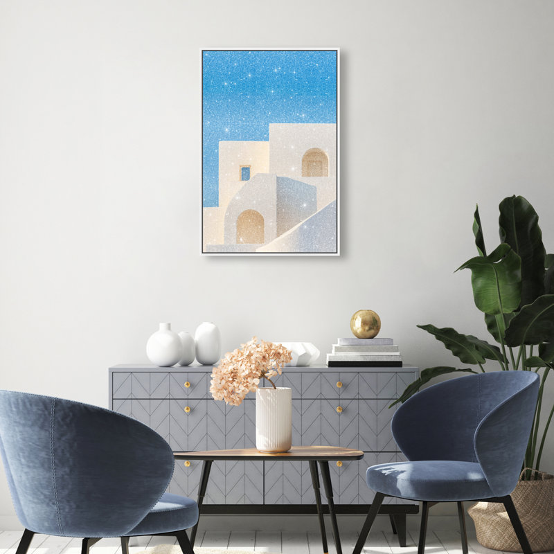 Island Minimalism Print by Oliver Gal, 16"H x 11"W, White Floater Frame