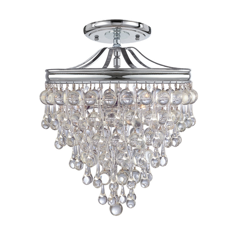 Calypso 3 Light Semi Flush Mount