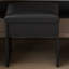 Table de coiffeuse avec miroir et lumières DEL réglables, prise de courant, support pour séchoir à cheveux et tabouret - coiffeuse compacte pour petites chambres à coucher (noir)