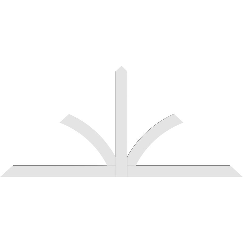 Support pour pignon en PVC de qualité architecturale Richland, H 38,5 po x l 84 po (pas: 11/12), P 2 po x F 4 po