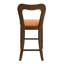 Deux tabourets de comptoir en noyer et structure en bois d'hévéa naturel, conception esthétique distinctive, sièges confortables pour les réunions de famille, deux noyer, fabriqués en bois d'hévéa de haute qualité,-979689304-979689317