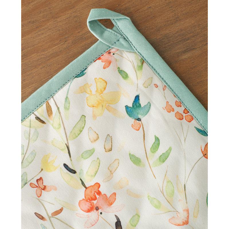 Maison d'Hermine Colmar 100% Cotton Pot Holder Set - 8" x 8"
