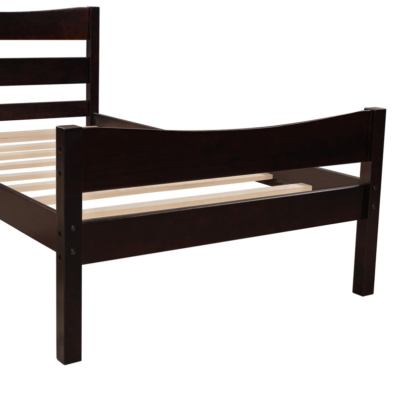 Abbotsholme Wood Low Profile Platform Bed, Espresso