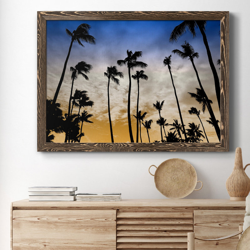 Evenings Edge - Reproduction de photo sur papier encadrée, H 31,5 po x l 23,5 po x P 1,5 po, Noyer