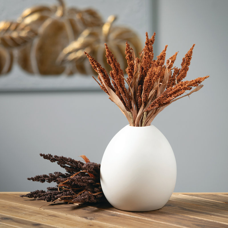 Inniyan Ceramic Table Vase, White