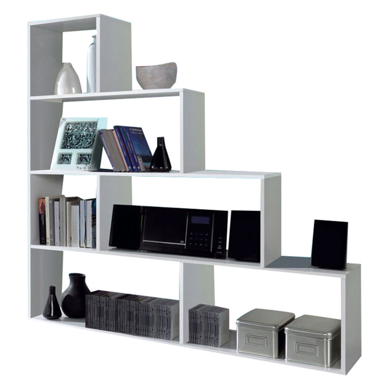Anesh 145cm H x 145cm W Bookcase, White