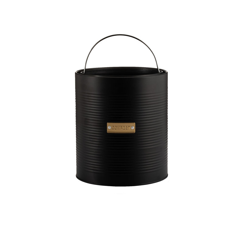 Otto 2.5L Compost Bucket, Satin Black