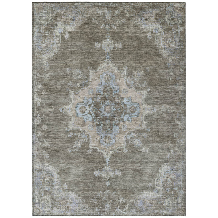 Machine Washable Indoor/Outdoor Hashlamoun ACN2321 Global Rug