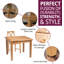 4 - Person Solid Oak Dining Set