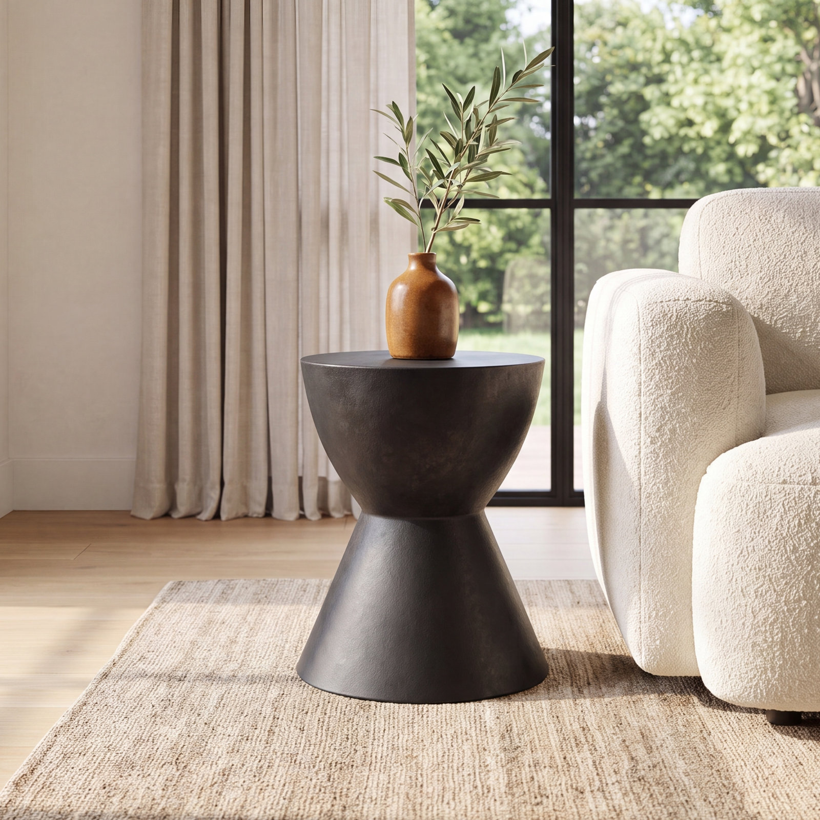 Daima End Table, Black