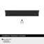 Poignée d'armoire noire matte 4 pouces (102 mm) Streamline Tab - paquet de 10-111778367-111778364