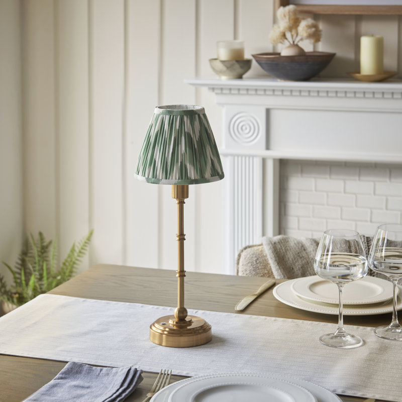 Burley Rechargeable Metal Table Lamp, Green