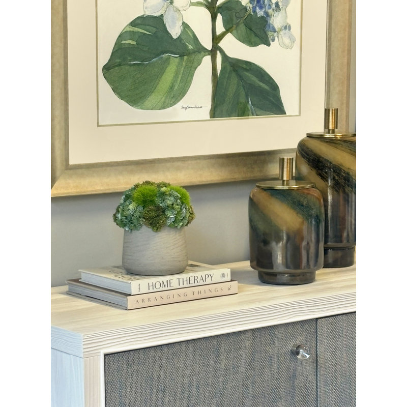 Rizal Faux Succulent in Fiberstone Pot, Beige