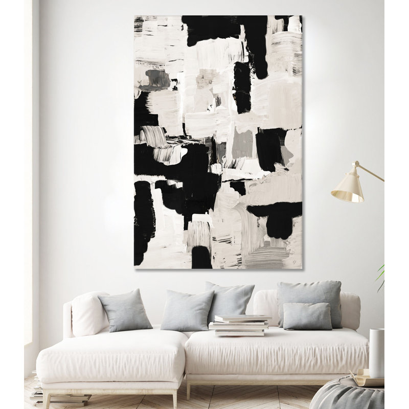 «Night Peace Abstract» par Lanie Loreth, reproduction d'art sur toile tendue, H 84 po x l 54 po x P 1,5 po