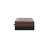 Solid Wood Wall-Mounted California Walnut Console Table, 2 Drawers, Brown