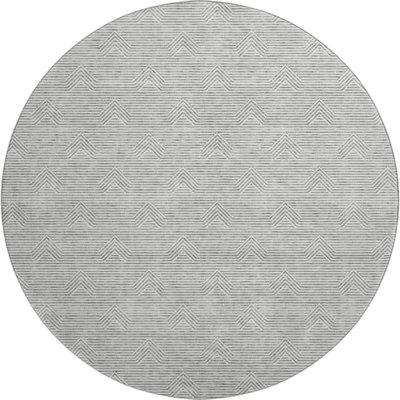 Premium Machine Washable Prisco Gray Rug