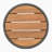 Outdoor Rattan Rope & Acacia Wood Side Table - Patio Balcony Furniture For Garden, Yard, Balcony - Weather Resistant(Rope Grey, Natural Iron)-314656614