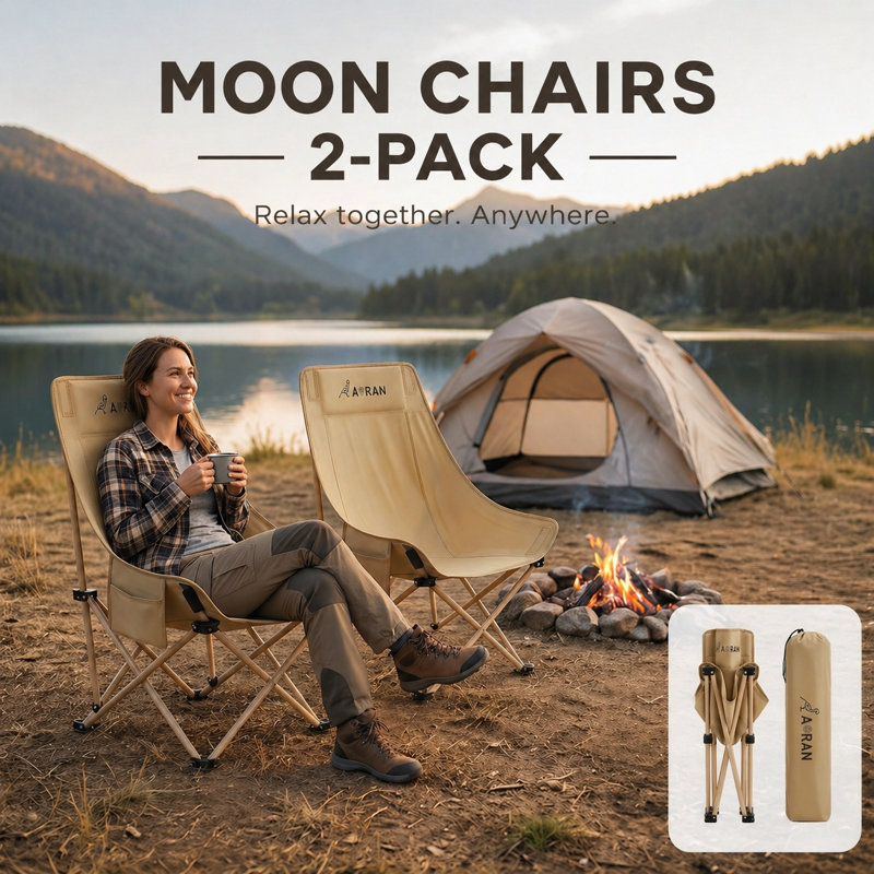 AORAN Foldable High Back Camping Chair