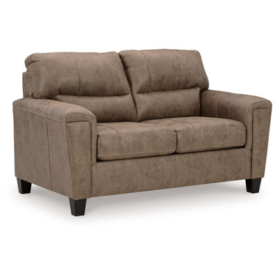 Gwenette 61'' Faux Leather Loveseat