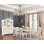 Victoria Collection Pearl White 9-Piece Dining Set