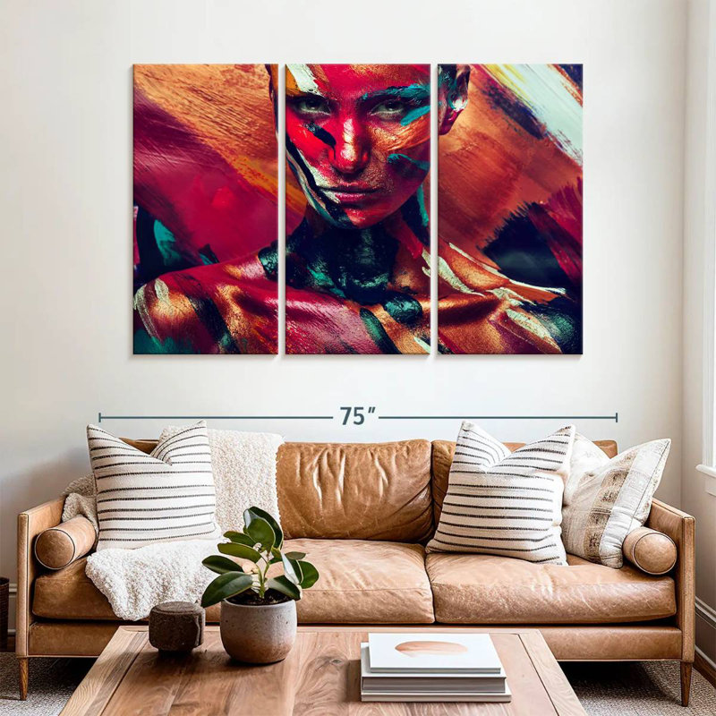 Senne Amazon Female Portrait, 42" H x 65" W
