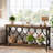 70.9" Industrial Console Table, 2-tier Entryway Table