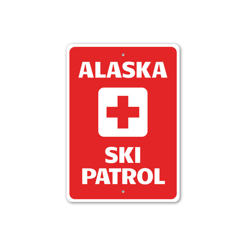 Plaque en aluminium Alaska, H 14 po x l 10 po x P 0,04 po