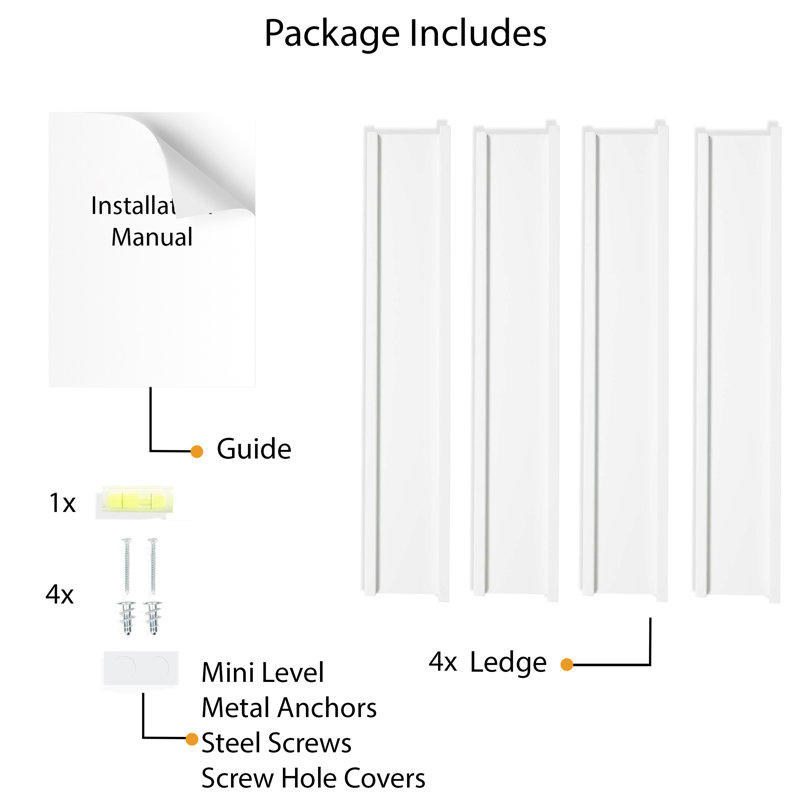 Artoria 4 Piece Floating Shelf