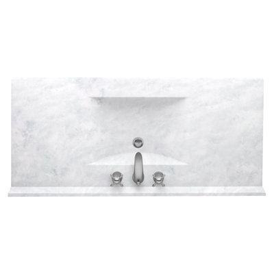 Plateau de meuble-lavabo simple 43 po Contour