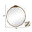Stourbirdge Vintage Round Wall Accent Mirror with 1.2" Iron Frame-1840454075-1840454078