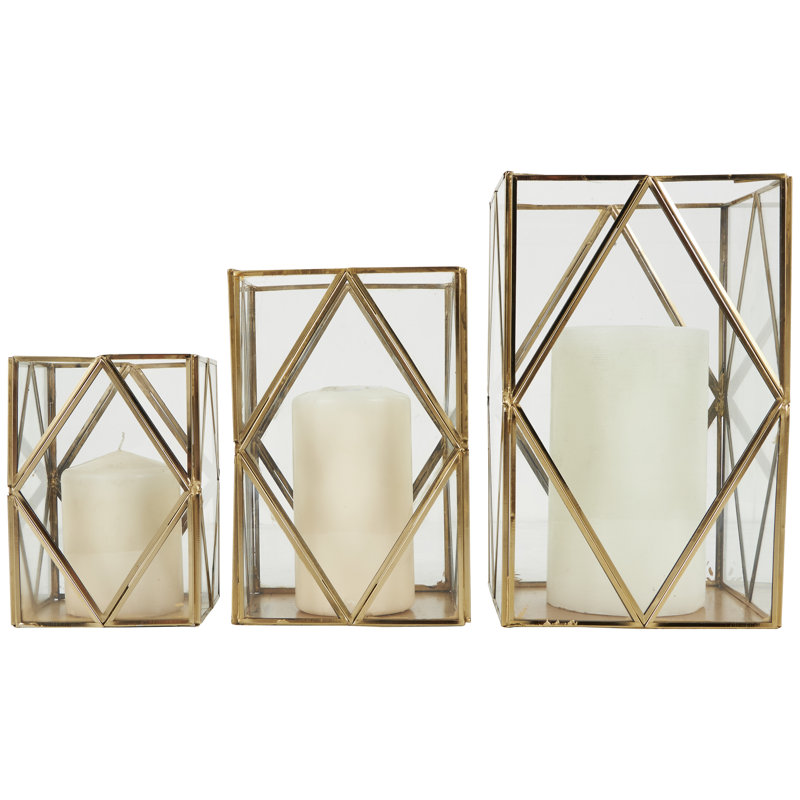 Monek 10.65'' H Glass Tabletop Lantern