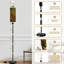 Lampe sur pied moderne avec télécommande à DEL à intensité variable, abat-jour réglable, scène de forêt, champignons rouges, fraises, papillons pour le salon, la chambre et le bureau