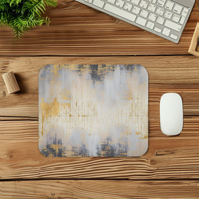 Abstract Spectral Celestial Dance Paint Brush Strokes Modern Transitional Gaming Cute Office Laptop Desk Pad Gift Mat Square Rectangle Non-Slip Mousepad