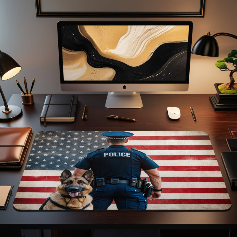 Polyester Desk Pad, 14.4x12.1