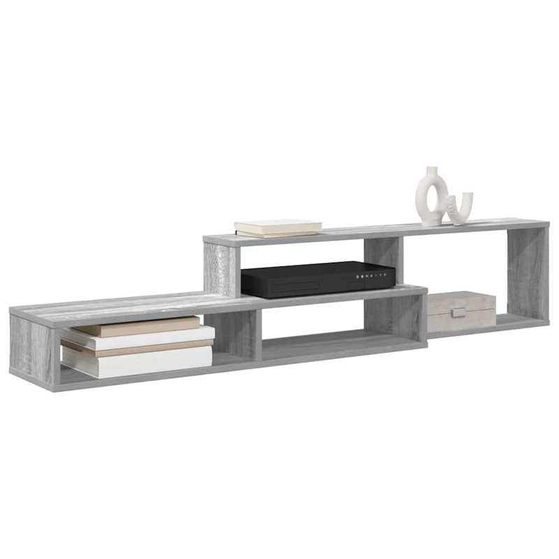Unfinished TV Stand, 28.5cm H x 150cm L x 25cm W, Grey
