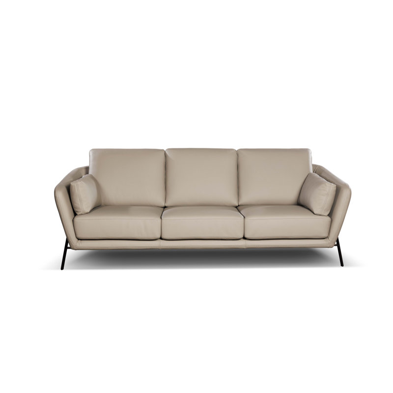 87.4'' Leather Sofa