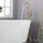 2 Handle Floor Clawfoot Tub Faucet with Diverter