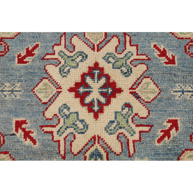 Tapis oriental bleu clair Kazak