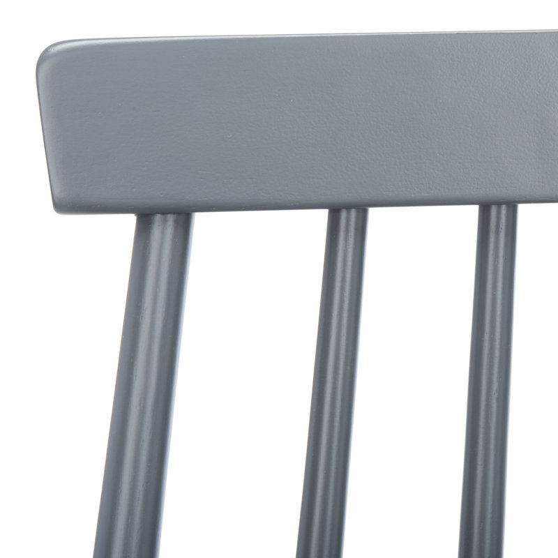 Tabouret de bar et de comptoir en bois massif Birdia, Gris, Tabouret de bar (siège d'une hauteur de 30,08 po)