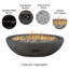 RIVERSIDE Oval Propane Fire Bowl by Real Flame-1227938694-1227938688