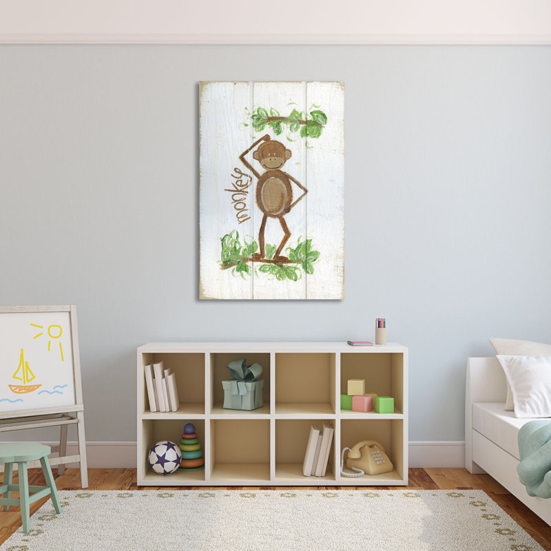« happy singe », art sur toile, H 18 po x l 12 po x P 1,5 po