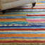 Jubilee Striped Handmade Tufted Wool Orange/Purple/Blue Area Rug-12311679