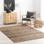 Tapis rayé en jute tissé à la main Home Conservatoire-567386547