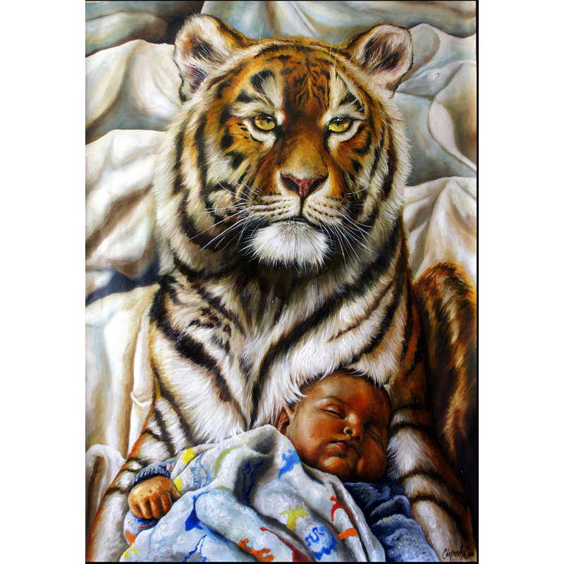 In Peace Painting by Diego Cespedes Cabrera.