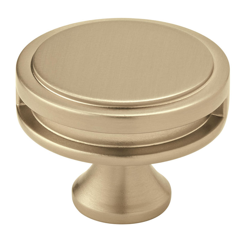 Poignée champignon Oberon, Champagne doré, 1.75"
