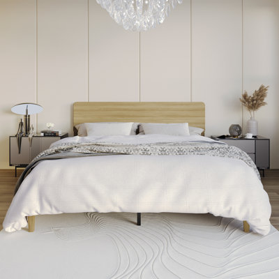 Wooden Platform Bed by Ebern Designs