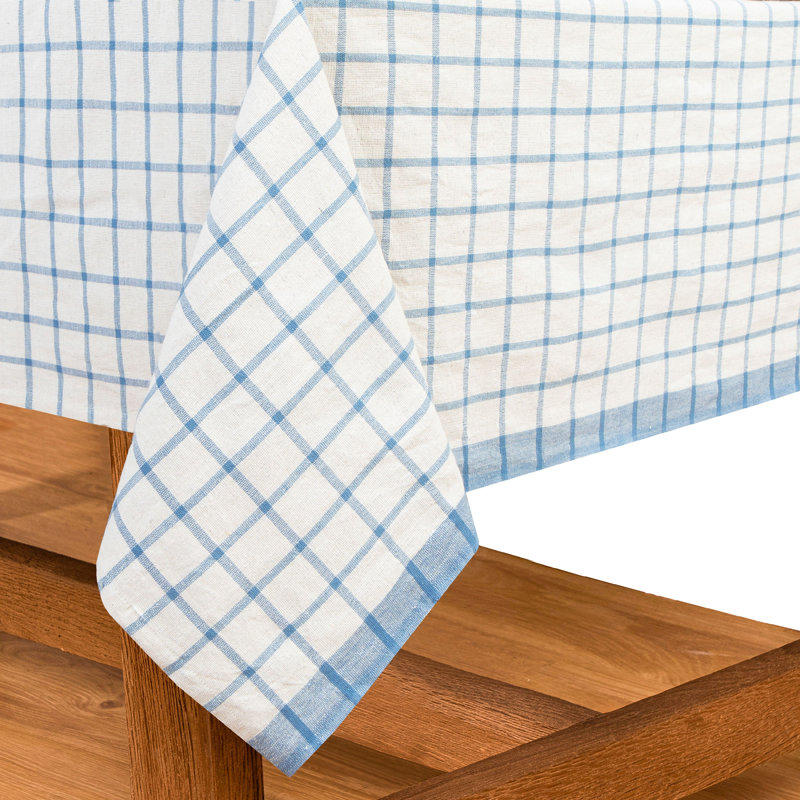 Windowpane Handmade Geometric Tablecloth