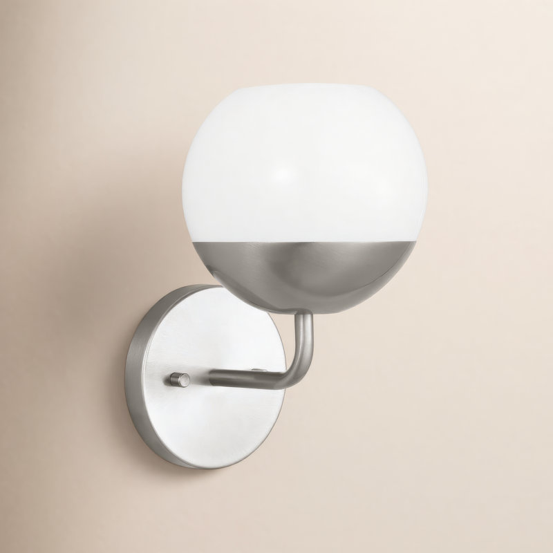 Alvin 1 - Light Armed Sconce, Brushed Nickel