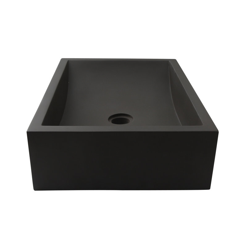 Barclay 5-321CGR Barclay Eldon 13.875'' Concrete Rectangular Bathroom Sink